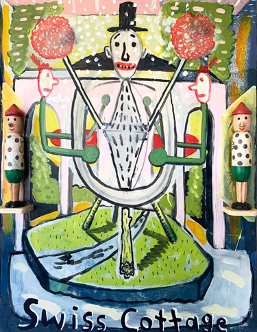 Michael-Bell-Swiss-Cottage-80-x-60-cm-oil-wooden-toys-on-board-2023.jpg